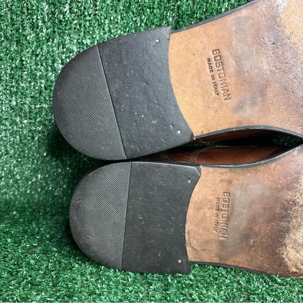 Vintage Bostonian Italy Oxfords Dress Shoes Size 11 Wide Brown Leather‎